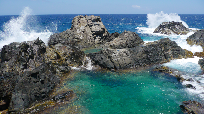 Natural pool in the capital of Brazil 