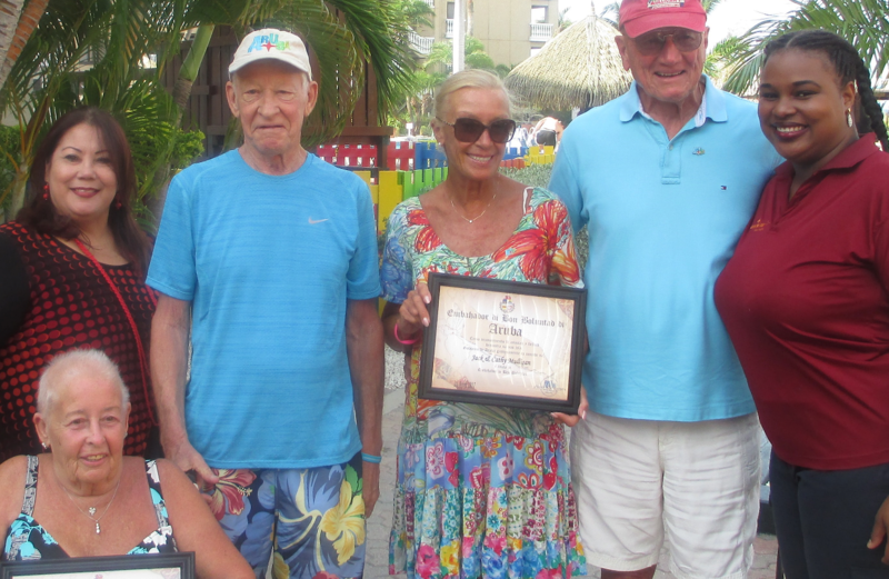 Aruba Tourism Authority Honored A Group Of Loyal Visitors At Casa Del Mar