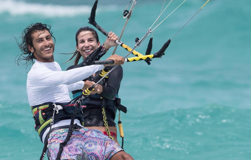 Watersport? Yes, but make it extreme. Let's go kiteboarding in Aruba ...